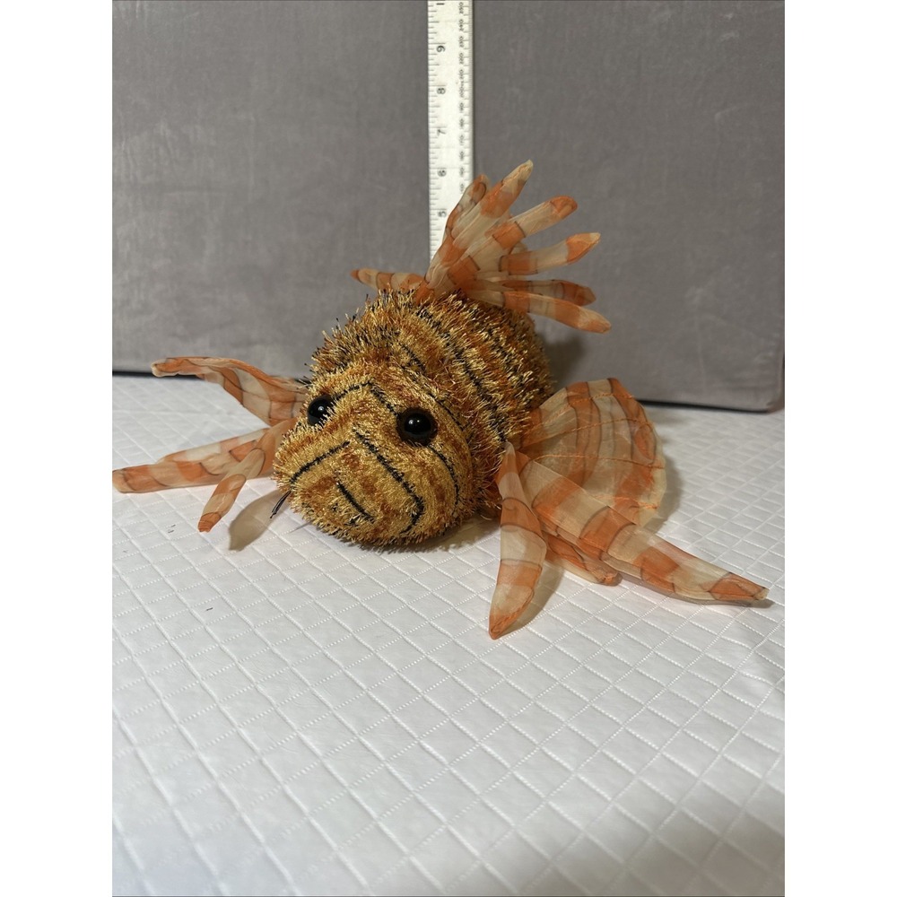 Ganz Webkinz Lionfish Plush Striped Fish Stuffed Animal Toy